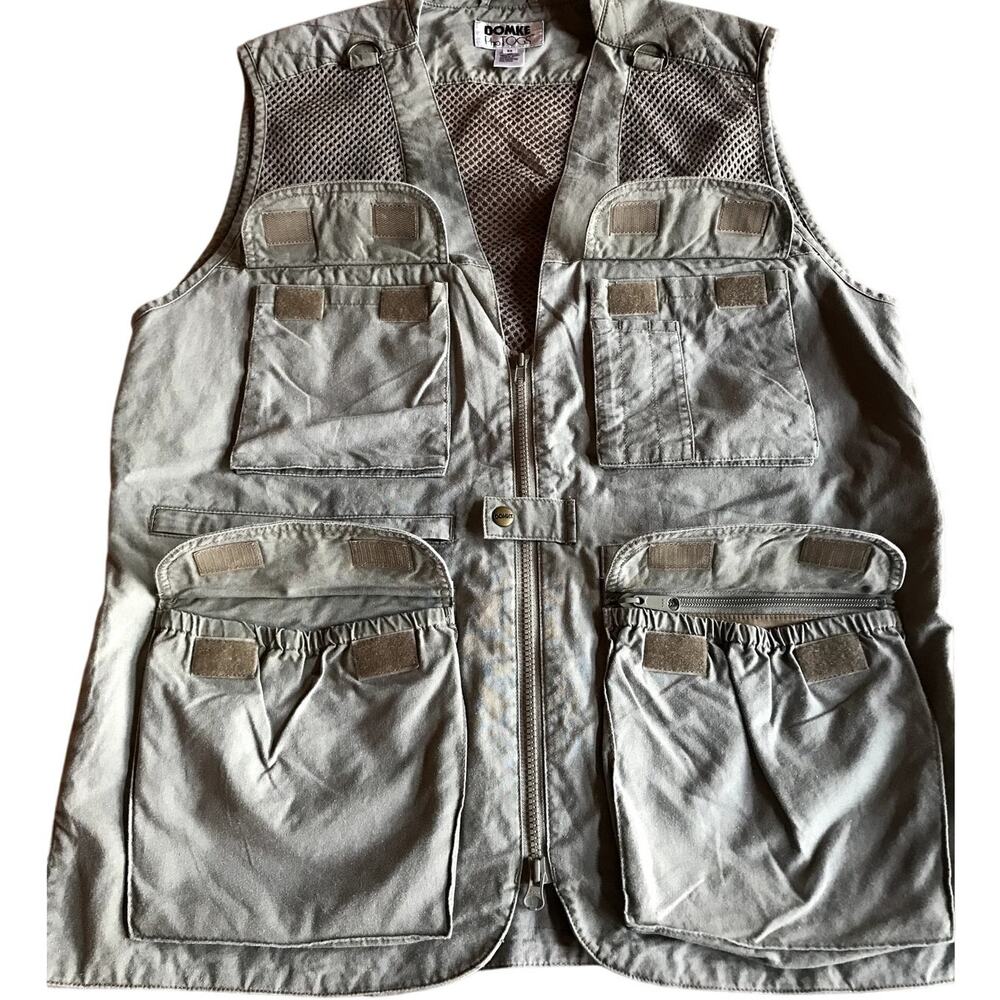 Domke PhoTOGS Mens Green Khaki and Mesh Photographers Vest size M - Picture 4 of 7